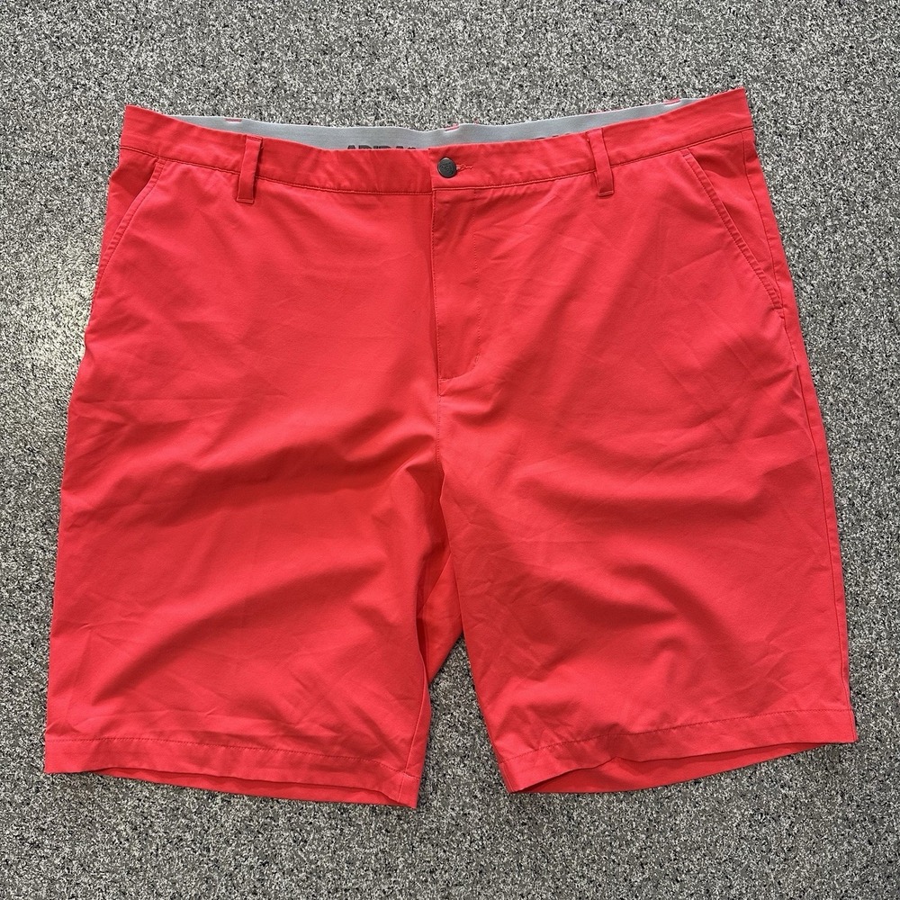 Adidas Golf Shorts Mens 42 Pink Ultimate365 Flat Front 10" Inseam DT6673